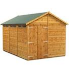 Power Sheds 12 x 8ft Double Door Apex Shiplap Dip Treated Security Shed