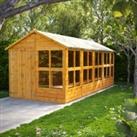 Power Sheds Double Door Apex Shiplap Dip Treated Potting Shed - 18 x 8ft