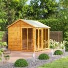 Power Sheds Apex Shiplap Dip Treated Summerhouse - 8 x 8ft