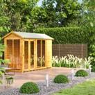 Power Sheds Apex Shiplap Dip Treated Summerhouse - 10 x 4ft