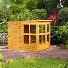 Power Sheds 6 x 8ft Double Door Pent Shiplap Dip Treated Potting Shed