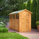 Power Sheds Apex Overlap Dip Treated Shed - 12 x 4ft