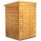 Power Sheds 4 x 4ft Pent Overlap Dip Treated Windowless Shed