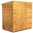 Power Sheds Pent Overlap Dip Treated Windowless Shed - 6 x 4ft