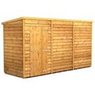 Power Sheds Pent Overlap Dip Treated Windowless Shed - 12 x 4ft
