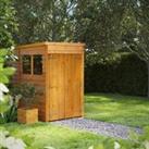 Power Sheds Double Door Pent Overlap Dip Treated Shed - 4 x 6ft
