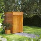 Power Sheds Double Door Pent Overlap Dip Treated Windowless Shed - 4 x 6ft