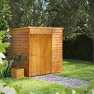 Power Sheds 6 x 6ft Double Door Pent Overlap Dip Treated Windowless Shed