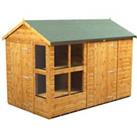 Power Sheds 10 x 6ft Apex Shiplap Dip Treated Potting Shed - Including 6ft Side Store