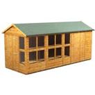 Power Sheds 16 x 6ft Apex Shiplap Dip Treated Potting Shed - Including 6ft Side Store