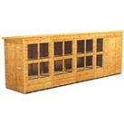 Power Sheds 18 x 4ft Pent Shiplap Dip Treated Potting Shed - Including 4ft Side Store