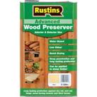 Rustins Advanced Interior & Exterior Wood Preserver - Clear - 5L