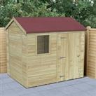 Forest Garden Timberdale 8 x 6ft Reverse Apex Shed with Base & Assembly