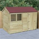 Forest Garden Timberdale 10 x 6ft Reverse Apex Shed with Base & Assembly