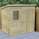 Forest Garden Timberdale Pent Shed with Base - 7 x 5ft