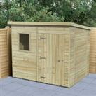 Forest Garden Timberdale 8 x 6ft Pent Shed with Base & Assembly