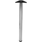 Rothley 60mm x 870mm Worktop Leg - Polished Stainless Steel