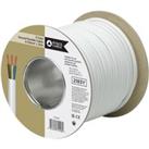 Pitacs 3 Core 2183Y White Round Flexible Cable - 0.75mm - 25m