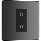 BG Evolve Secondary Black Chrome 2 Way Single Touch Dimmer Switch - 200W