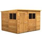 Power Sheds 10 x 8ft Pent Overlap Dip Treated Shed