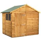Power Sheds Apex Overlap Dip Treated Shed - 6 x 8ft