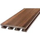 Eva-Last Tiger Cove Dark Brown Composite Infinity Deck Board - 25.4 x 135 x 2200mm - Pack of 30