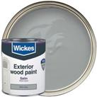Wickes Exterior Satin Paint - Storm Grey - 750ml