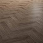 Napoli Walnut Brown Herringbone 8mm Water Resistant Laminate Flooring - 2.07m2