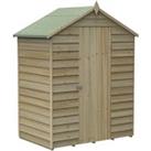 Forest Garden 5 x 3ft 4Life Apex Overlap Pressure Treated Windowless Shed