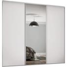 Spacepro Heritage 3 Wardrobe Door Kit Dove Grey Framed - 2x 1 Panel Shaker & 1x 1 Panel Mirror -