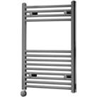 Towelrads Richmond Anthracite Electric Thermostatic Towel Radiator - 691 x 450mm