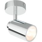 Sensio Lukso Chrome Bathroom Ceiling Light - 130mm