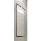 Abacus Melford Anthracite Surround LED Recessed Mirror Cabinet with Integrated Shaver Socket - 700 x 500mm