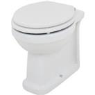 Wickes Oxford Traditional Back to Wall Comfort Height Furniture Pan& White Soft Close Seat