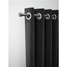 Rothley Extendable Curtain Pole Kit with Stud Finials - Shiny Gun Metal 165-300cm