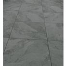 Winterburn Slate Black Matt Outdoor Porcelain Paving Tile - 600 x 600 x 20mm - Pack of 2