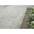 Pitsford Light Grey Glazed Mixed Size Outdoor Porcelain Paving Tile - 21.06m2