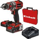Einhell Power X-Change 18V Cordless Brushless Combi Drill - 2 x 2.0Ah
