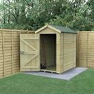 Forest Garden Timberdale Apex Tongue & Groove Pressure Treated Windowless Shed with Base - 4 x 6