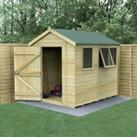 Forest Garden Timberdale Apex Tongue & Groove Pressure Treated Shed with Base & Assembly - 8