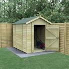 Forest Garden Timberdale Apex Tongue & Groove Pressure Treated Windowless Shed with Base 8 x 6ft