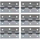 Butt Hinge Zinc Plated 76mm - Pack of 6