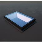 Double Glazed Flat Rooflight - Matt Black - 1000 x 1500mm
