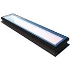 Double Glazed Flat Rooflight - Matt Black - 650 x 3000mm