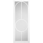 LPD Internal Bowery Clear Glazed Primed White Solid Core Door - 686 x 1981mm