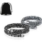 Double Wrap Crystal Bracelet - 2 Colours! - Silver