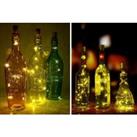 Christmas 2Pc Led Wine Bottle Decorative Lights