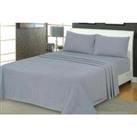 100% Brushed Cotton Flannelette Fitted Sheet - 3 Sizes & 7 Colours!