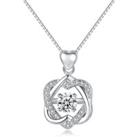925 Sterling Silver Entwined Heart Necklace