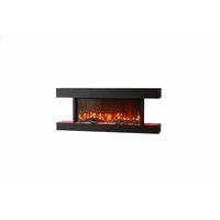 52-Inch Wall-Mounted Electric Fireplace with Remote Control